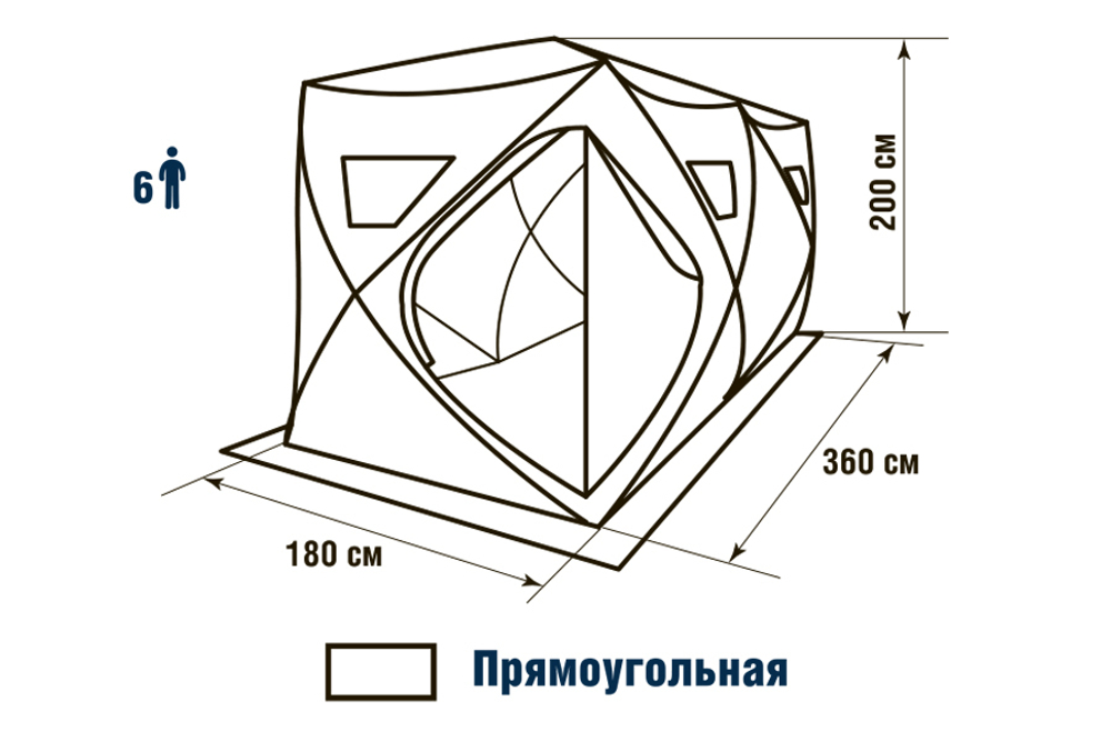 Палатка зимняя Higashi Double Winter Camo Comfort
