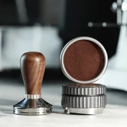 Темпер для кофе d 58 мм h9 см Thunder Tamper нерж. сталь дерев. ручка коричневый ZeroHero