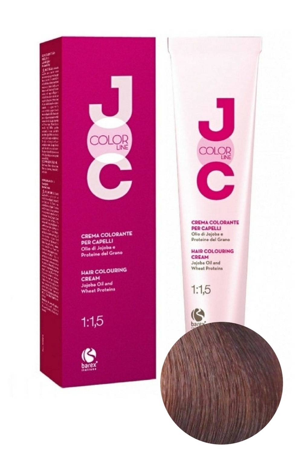 Крем-краска для волос 5.03 Карамель-шоколад JOC COLOR, Barex, 100 мл