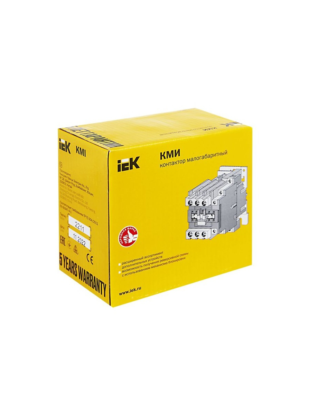 Контактор КМИ-34012 40А 230В/АС3 1НО 1НЗ KARAT IEK KKM31-040-230-11