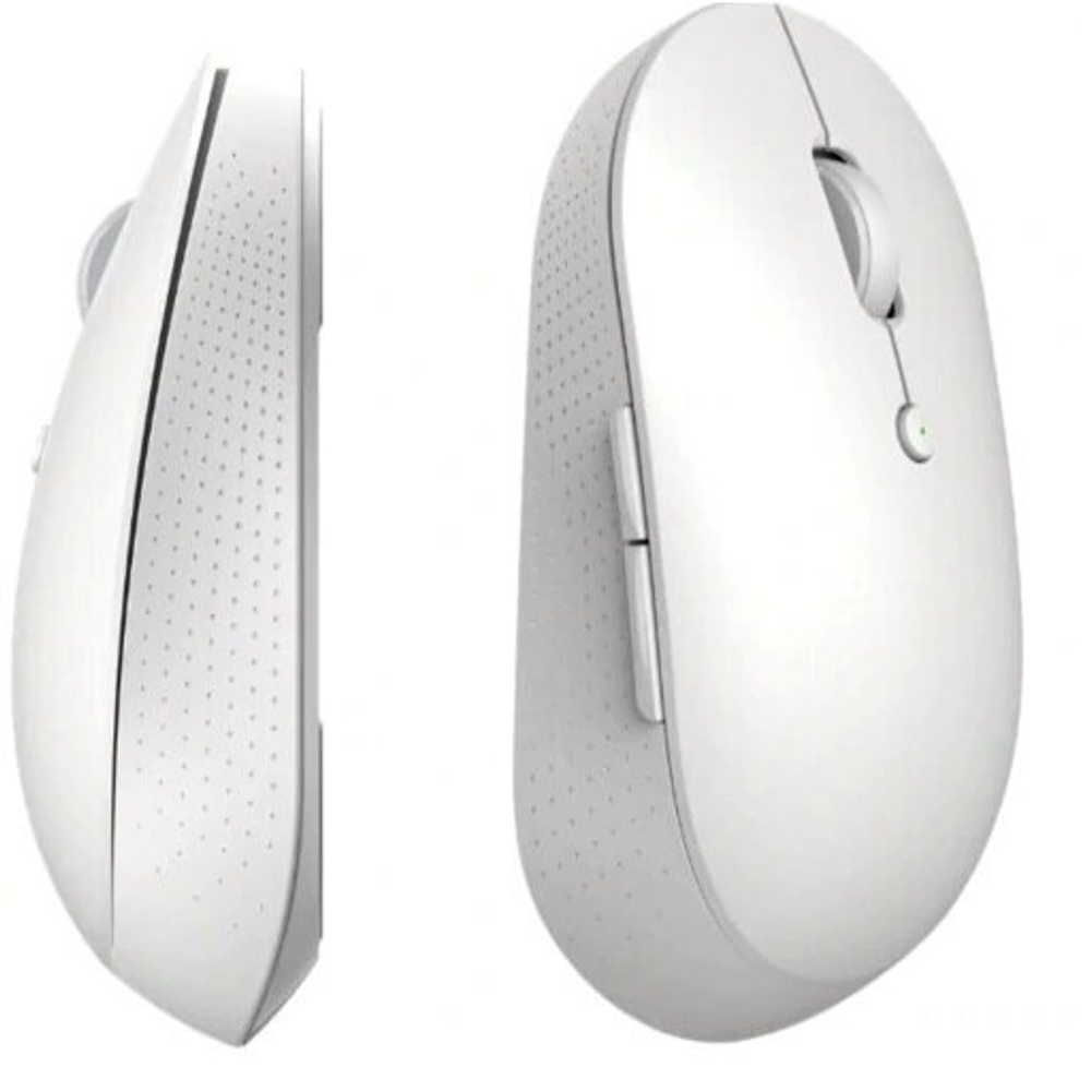 Xiaomi Беспроводная бесшумная мышь с двойным подключением Xiaomi Mi Mouse Silent Edition Dual Mode, Белый, WXSMSBMW02