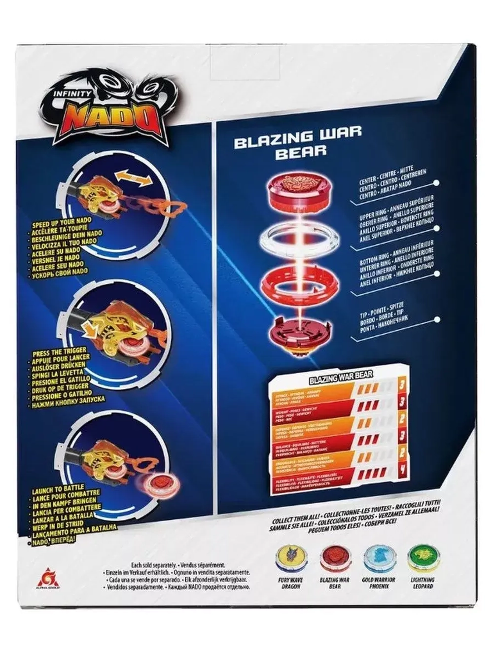 Волчок Инфинити Надо серия Эпик Лончер Blazing Bear 40594