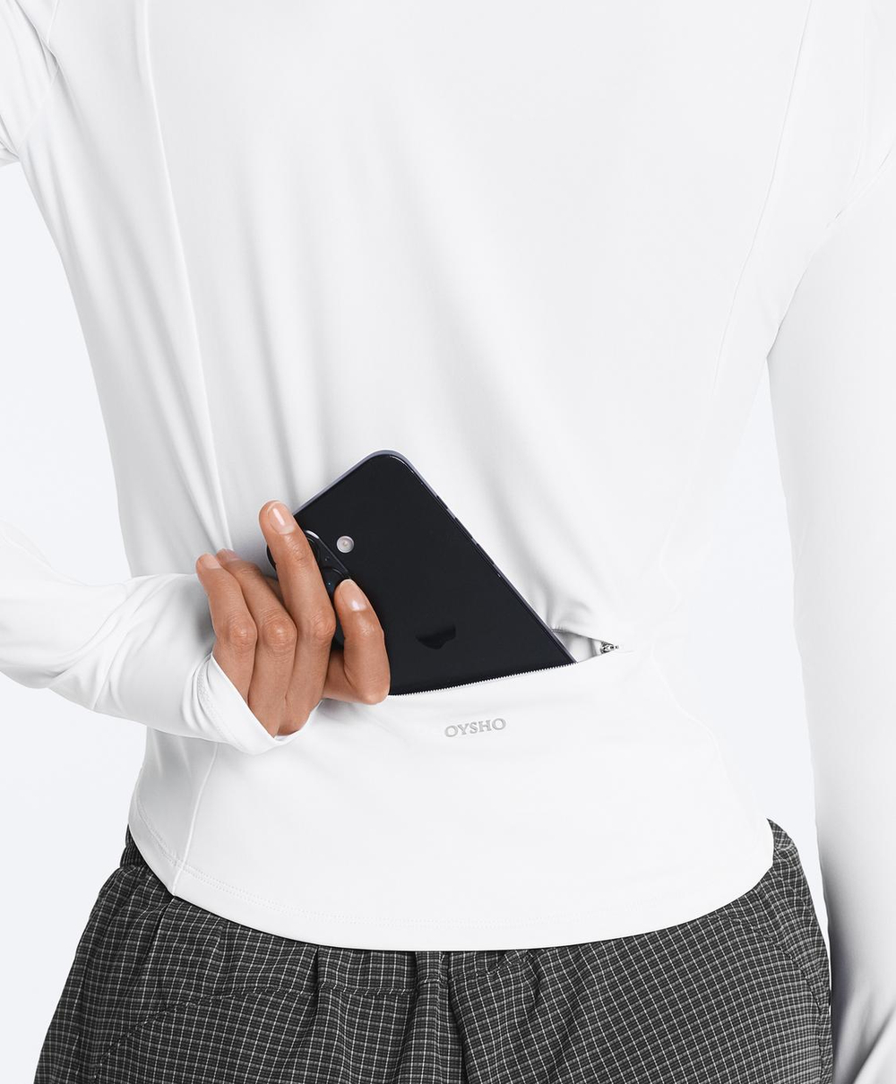 Oysho Куртка Short Light Touch, белый