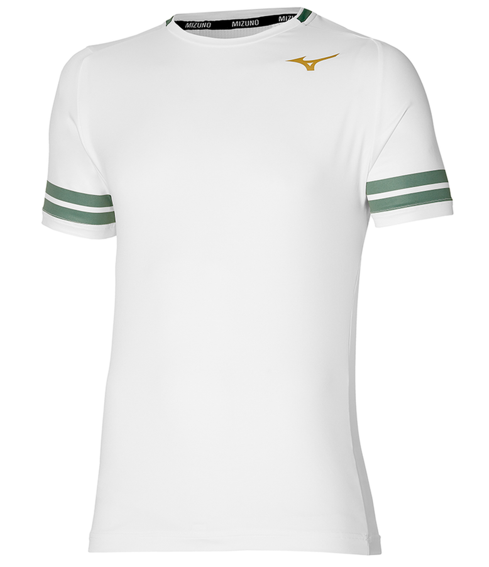 Мужская теннисная футболка Mizuno Shadow Graphic Tee - белый