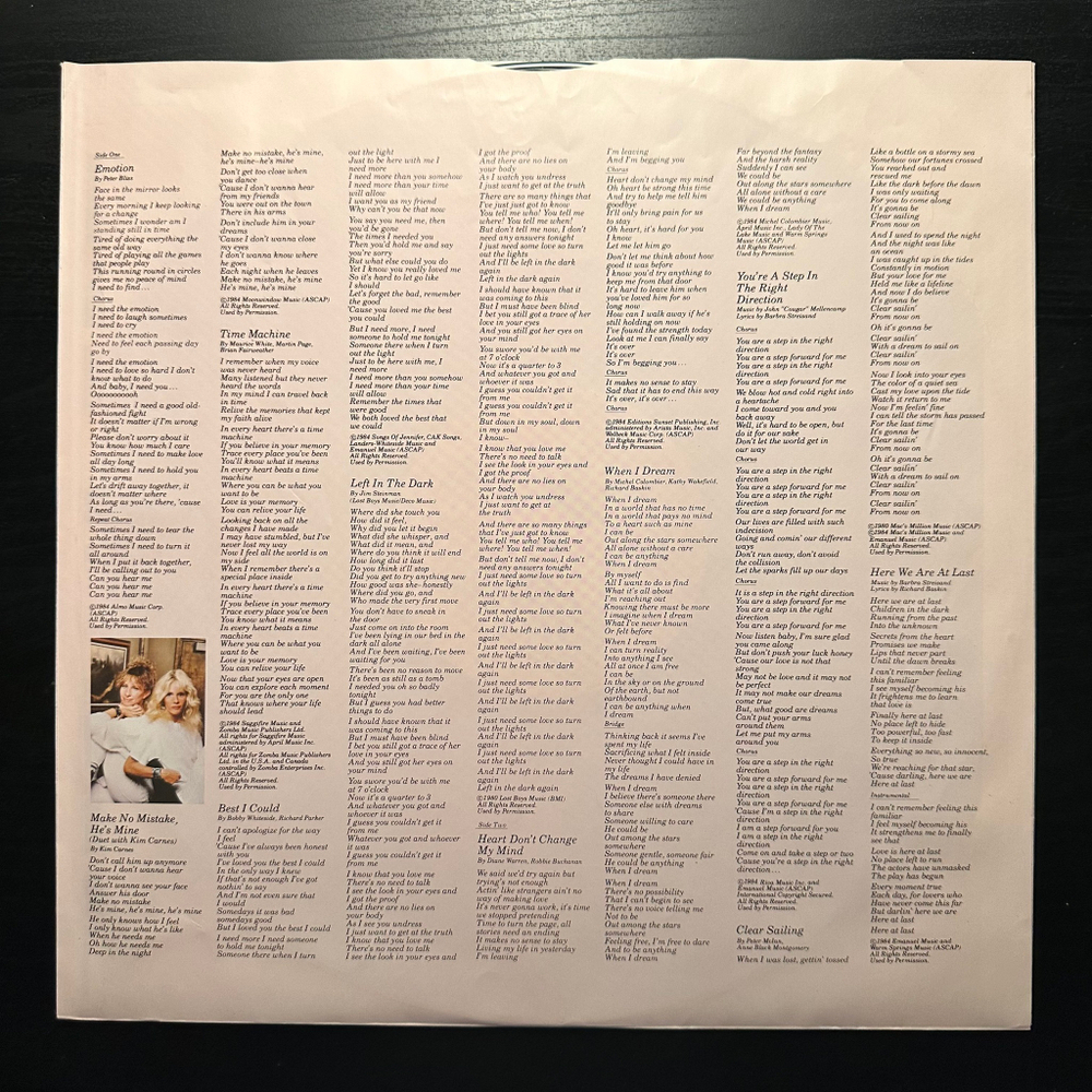 Barbra - Emotion (Европа 1984г.)