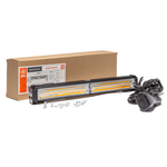AE12W-2COB-1S Маяк-стробоскоп 12/24 В, 12 Вт, желтый, 1-стор. (2 блока COB), 13 реж., крепление на кронштейне, прикуриватель (провод 3м), 310*40*50 мм