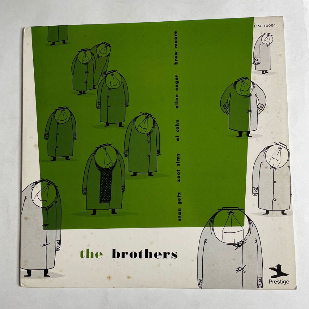 Винтажная виниловая пластинка LP Stan Getz, Al Cohn, Zoot Sims, Allen Eager, Brew Moore The Brothers (Japan 1975) (No Obi)