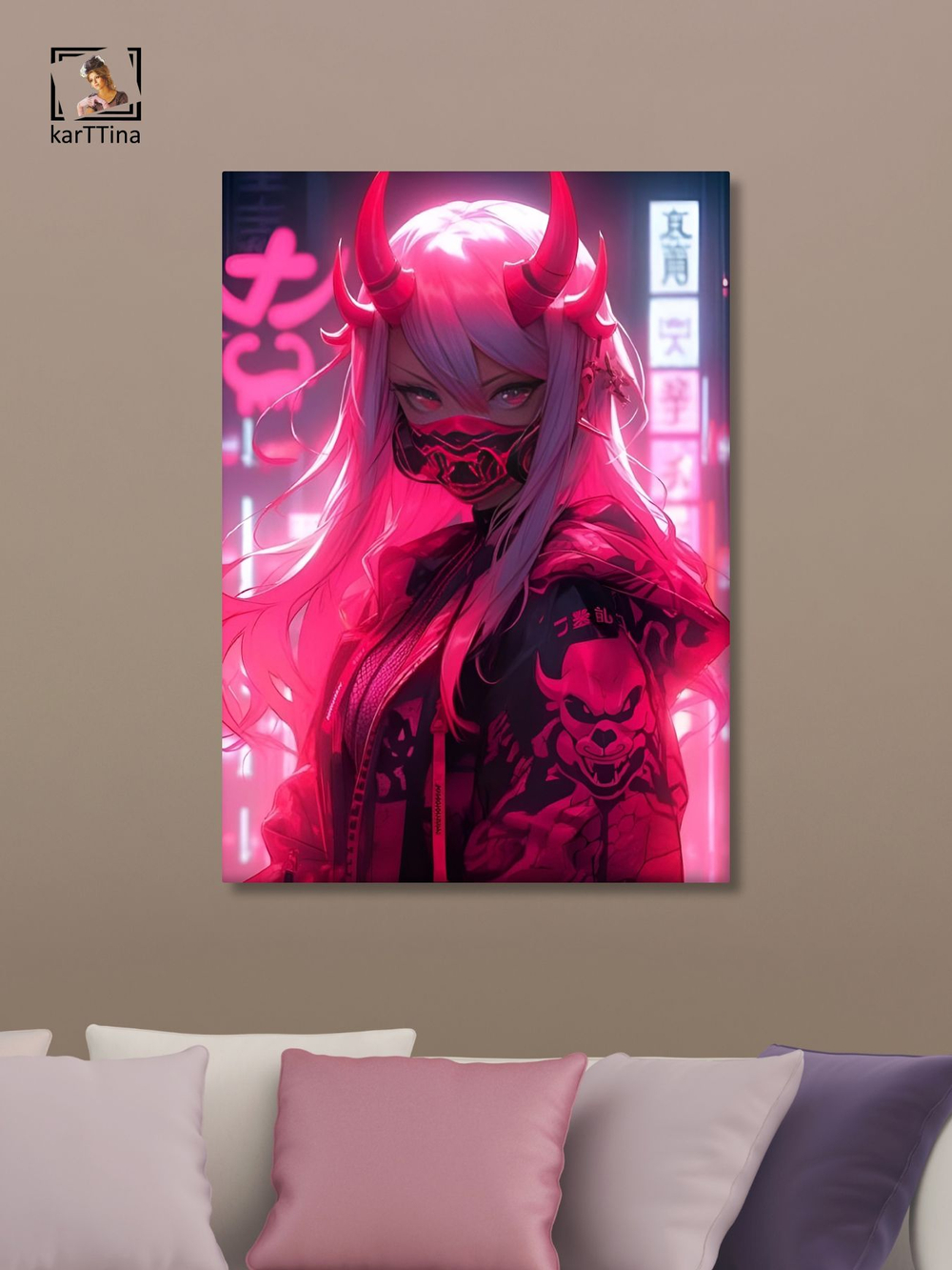 Картина Сила Шарингана интерьерная 50x70см 1шт.