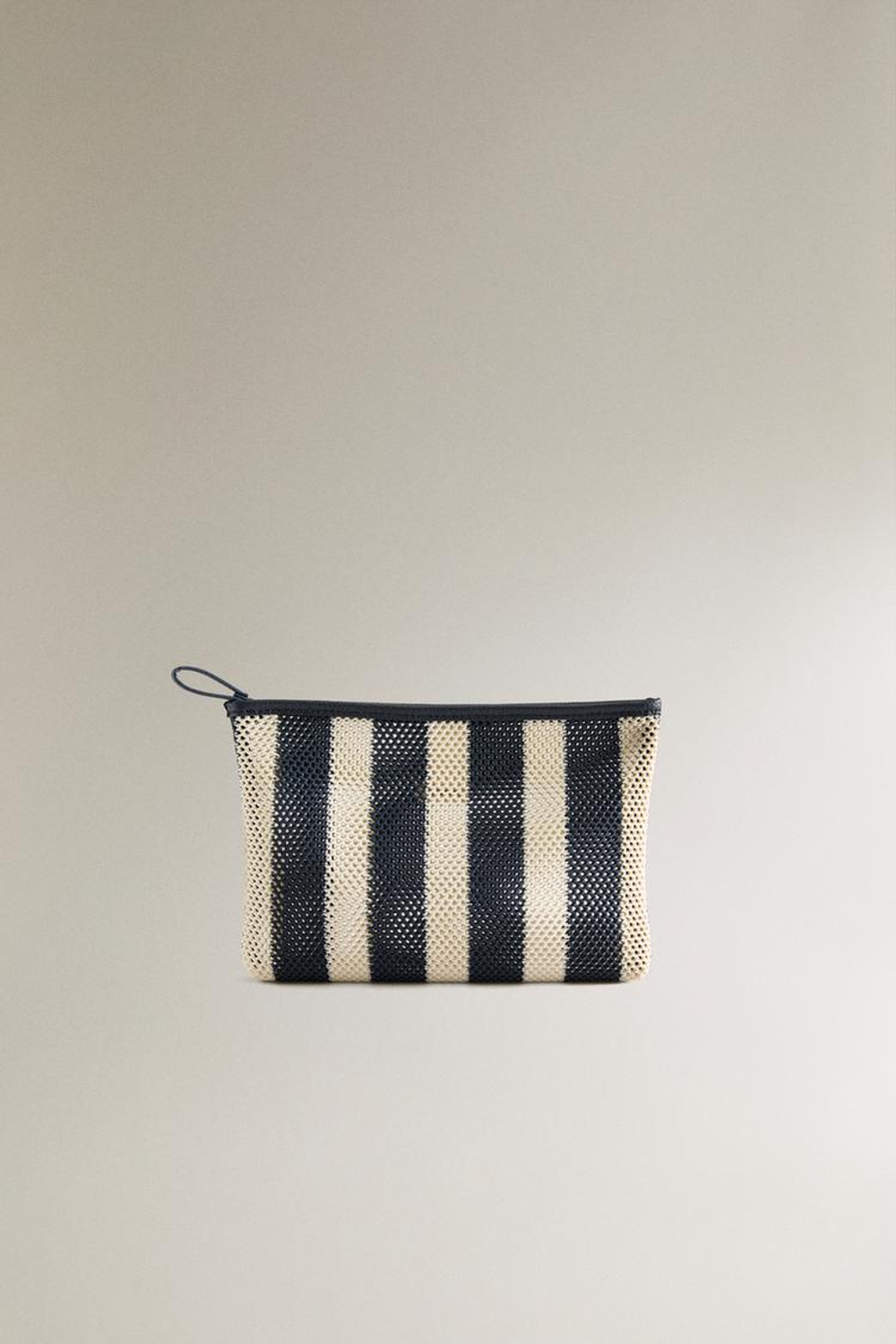 ZARA HOME ПОЛОСАТАЯ КОСМЕТИЧКА, ДВУХЦВЕТНЫЙ