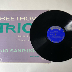 Винтажная виниловая пластинка LP Beethoven Бетховен, Trio Santoliquido Beethoven Trios, Trio Nr. 7 In B-Dur, Op.97 (Германия 1967)