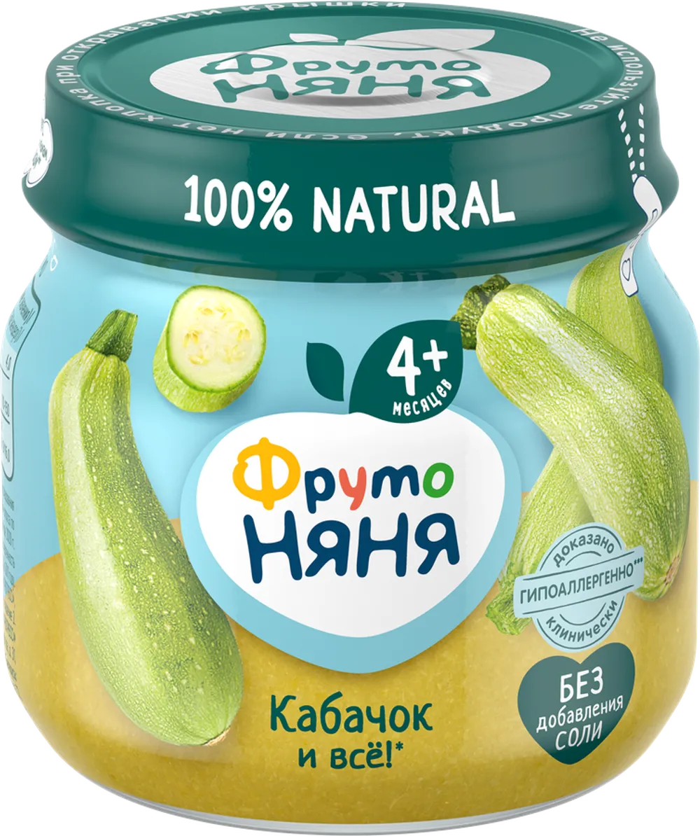 «Ф-Н» 80 г пюре из кабачков натуральное (6 шт)