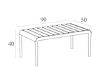Столик пластиковый журнальный Siesta Contract Paris Lounge Table, белый