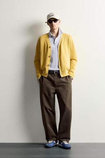 ZARA МЯГКИЕ БРЮКИ RELAXED FIT, КОРИЧНЕВЫЙ