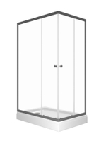Душевое ограждение Triton Вента-Графит 120*80