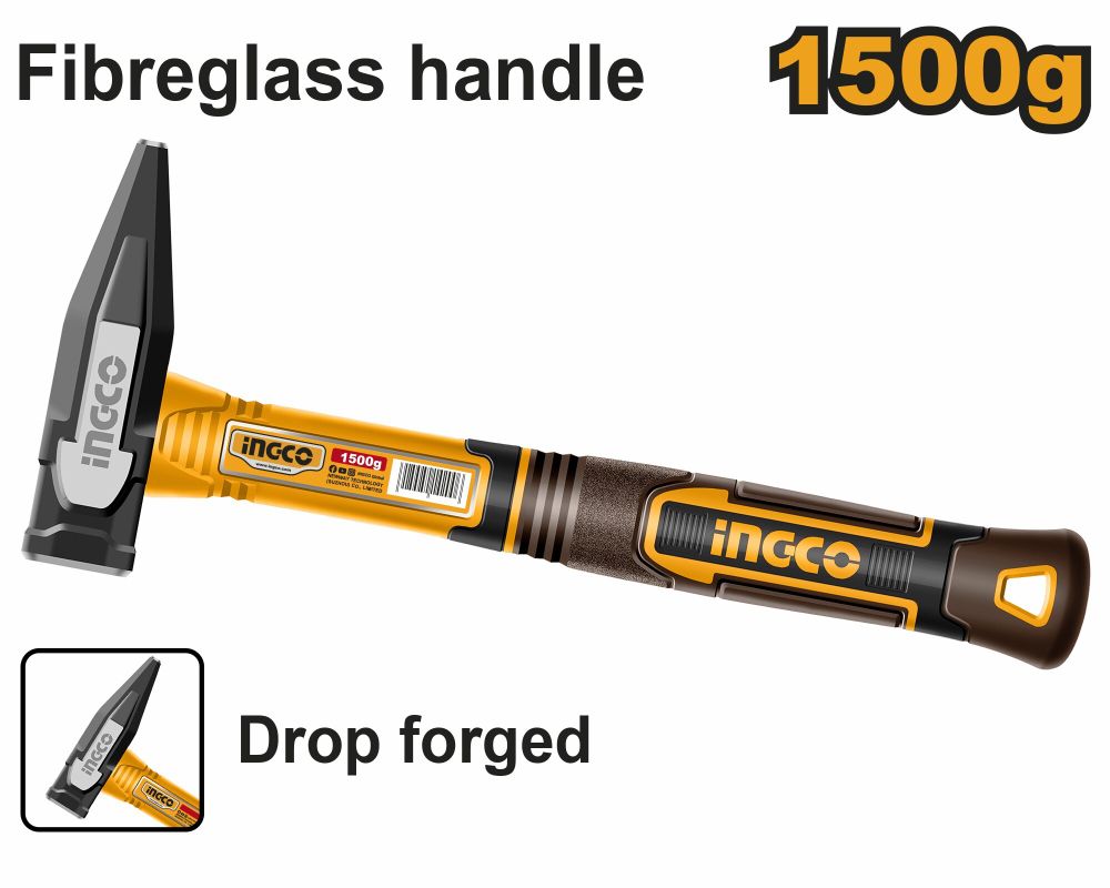 Молоток слесарный 1500 гр. SUPER INGCO HMH821500