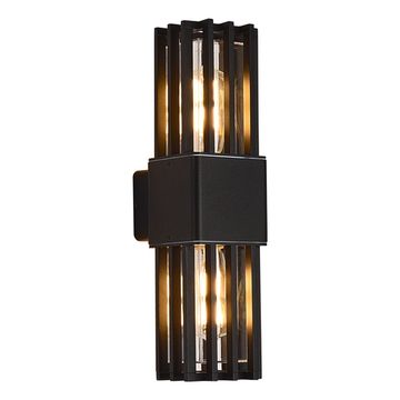 Уличный настенный светильник 2*Е27 SL9018.401.02 чёрный Irum ST-Luce