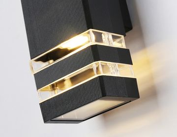 Уличный настенный архитектурный светильник 2*GU10 ST2574/2 BK/CL черный/прозрачный ST Garden Ambrella