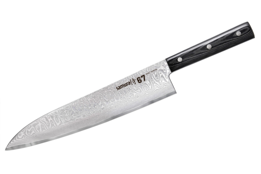 Нож кухонный Гранд Шеф 24см Samura 67 Damascus