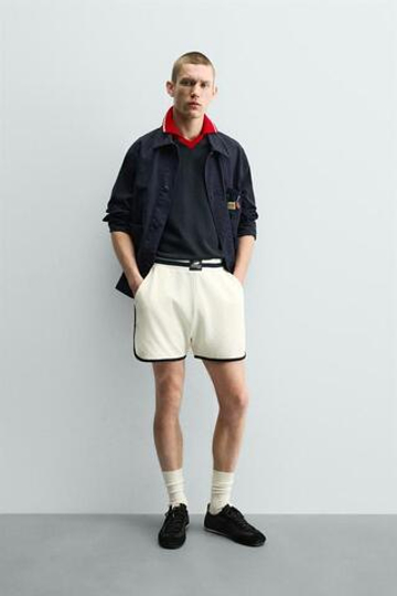 ZARA ШОРТЫ В СТИЛЕ FIFA WORLD CUP™ ФРАНЦИЯ 98 КЛАССИКА, БЕЛЫЙ