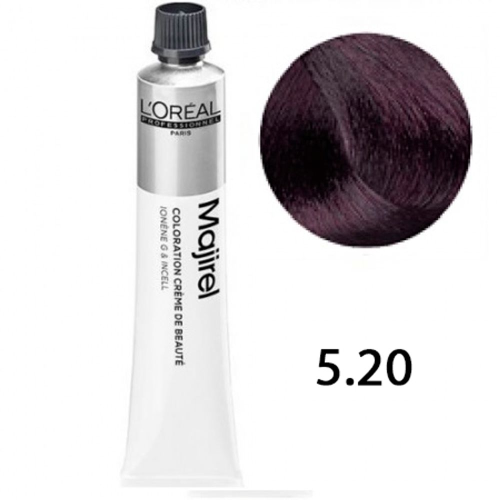 L'Oreal Professionnel Majirel 5.20 Светлый шатен интенсивный перламутровый 50мл