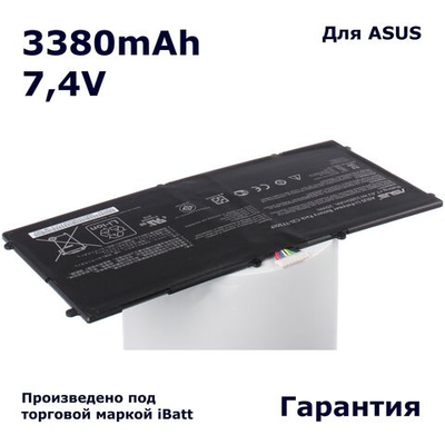 Аккумулятор iBatt 3380mAh, для Transformer Pad Prime TF201 Eee 32Gb dock 64Gb