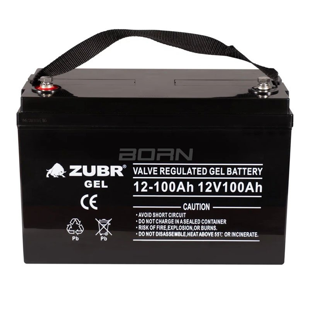 ZUBR MARINE GEL NPG12-100 Ah (черный корпус)