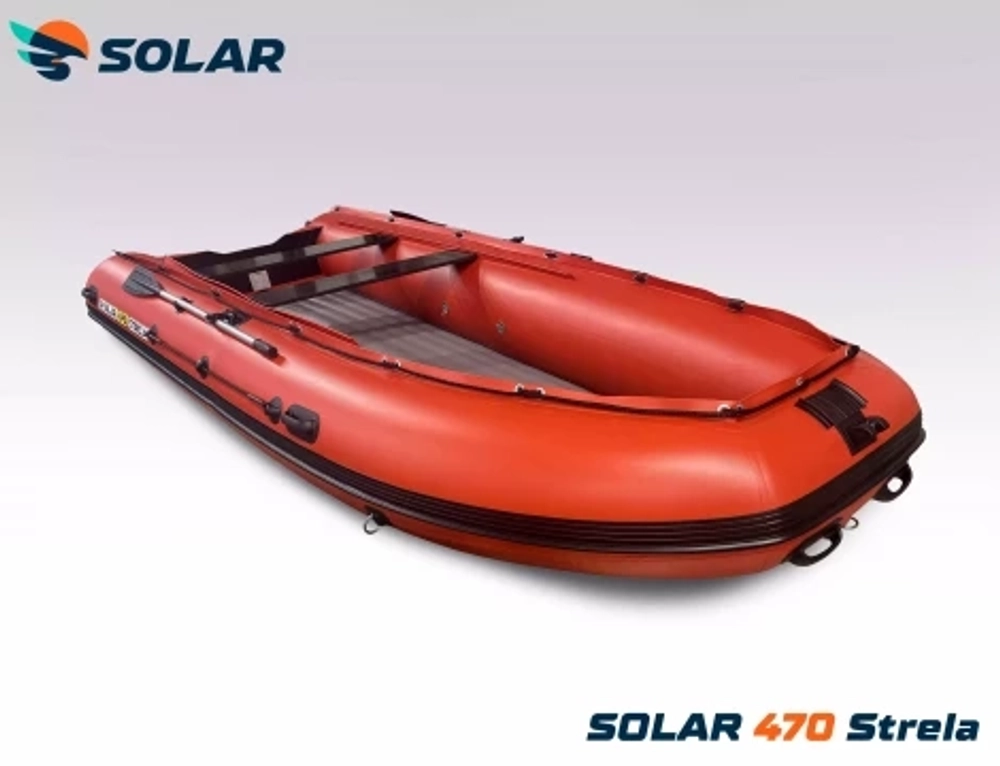 Лодка надувная моторная solar-470 strela jet tunnel