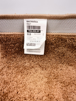 IKEA Коврик BACKMARA 40х60 см для ванны и туалета, бежевый полиэстер, прямоугольный