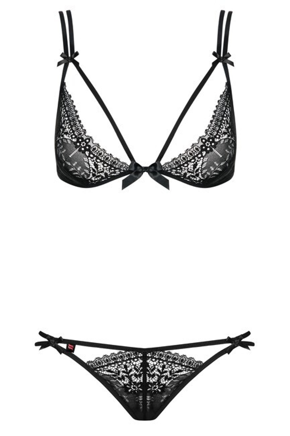 Комплект (кружевной лиф и стринги) Intensa Set SM (42-44) (Цвет: черный)