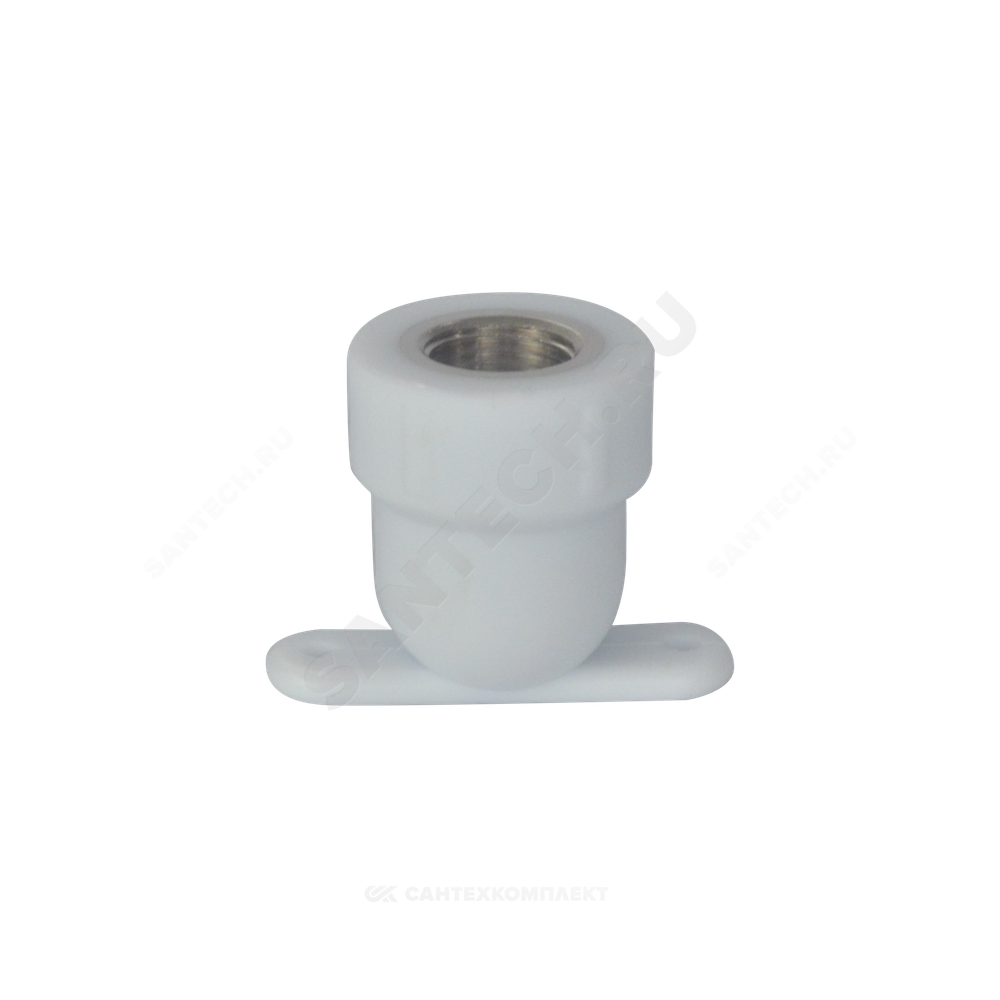 Угольник PP-R комбинированный белый Дн 25х3/4" ВР с креплением PRO VALFEX 10120125-PRO