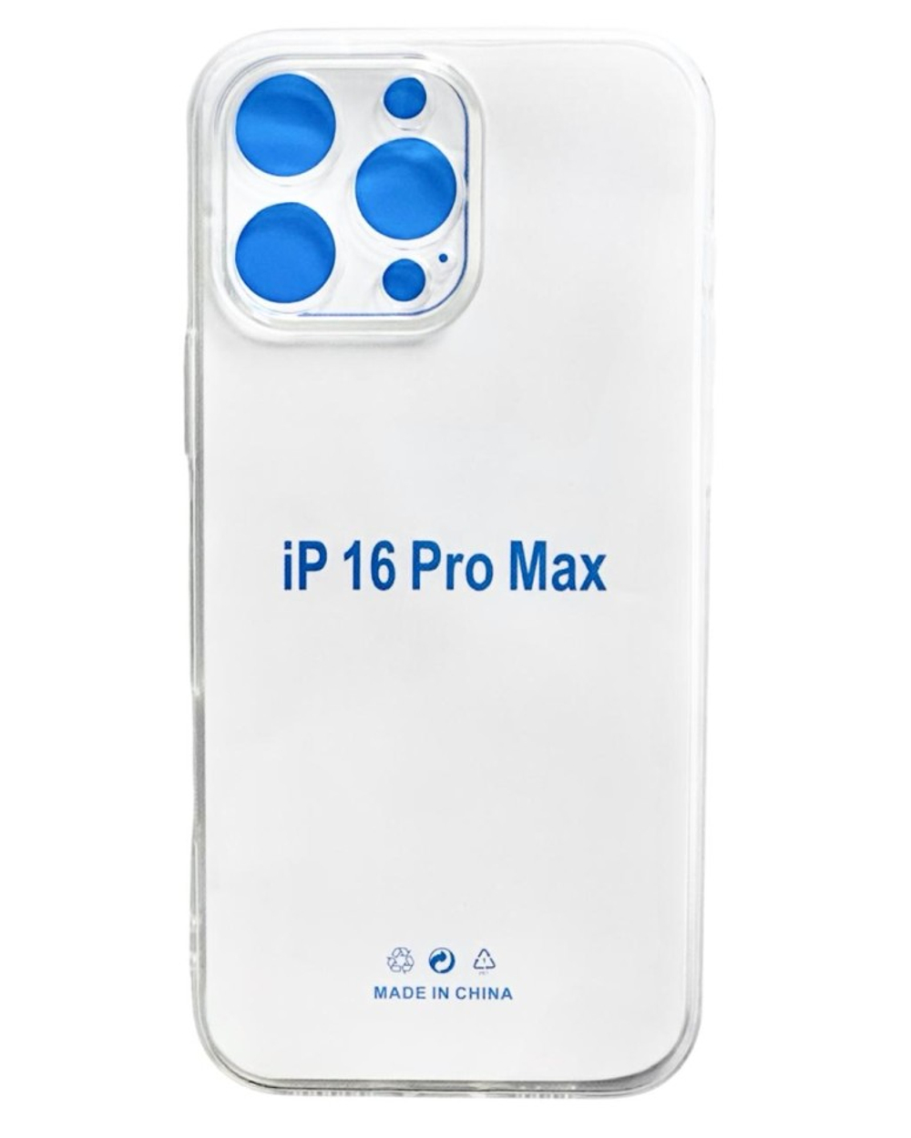 Чехол-накладка силикон i-Phone 16 Pro Max 6.7" прозрачный