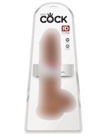 Фаллоимитатор King Cock 25 см мулат Cock with Balls Pipedream 550922PD