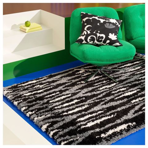 Чехол на подушку IKEA STRECKFLY, Черно-белый, 50x50 см