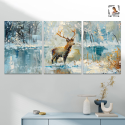 Картина karTTina "Три обезьянки", 150 см х 70 см