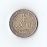 2 евро 2002 Европа бык Греция VF