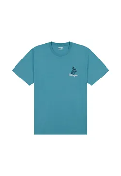 Футболка мужская WRANGLER EMBROIDERY TEE BRITTANY BLUE