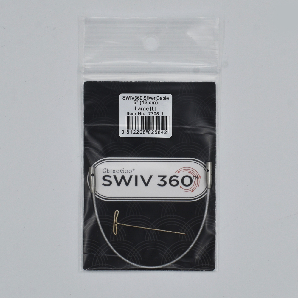 Лески SWIV360 large(L) от ChiaoGoo, 13 см. - 35 см., silver cable