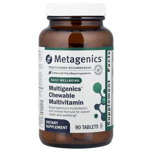 Metagenics, Multigenics®, жевательные мультивитамины, 90 таблеток