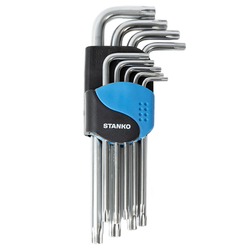 Набор угловых ключей Torx длинных 9шт. STANKO CS11129L