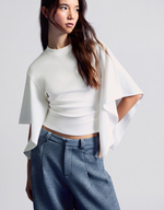 Женская футболка с накидкой - BERSHKA