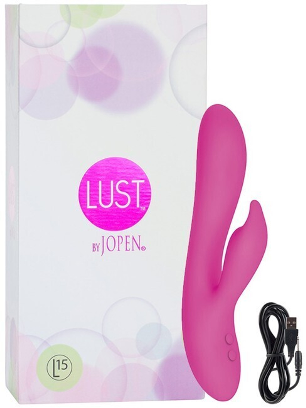 Вибромассажер Хай-Тек Lust by Jopen L15 перезаряжаемый розовый (розовый) (Цвет: розовый)
