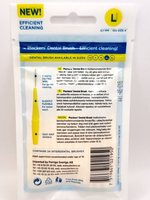 Межзубные ершики Plackers Dental Brush L 0,7 мм 24 шт. желтые