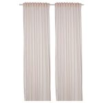Комплект штор IKEA BYMOTT (БЮМОТТ), Кремовый в полоску, 120х250 см, 2 шт