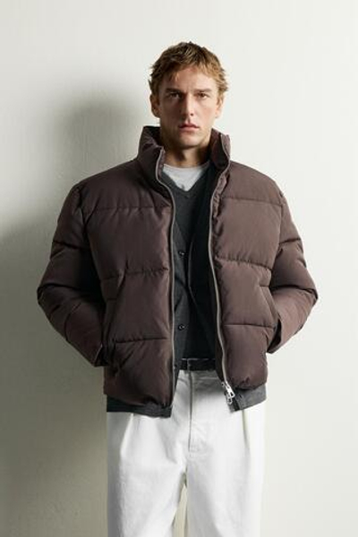 СТЕГАНАЯ КУРТКА WATER REPELLENT — ZARA