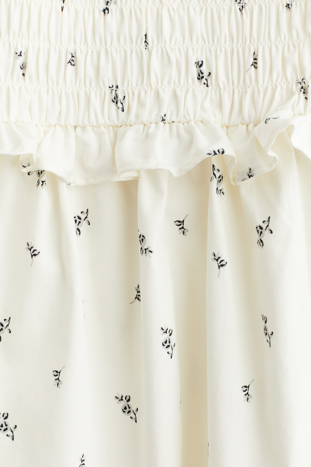 Платье из поплина с рукавами-воланами - H&M