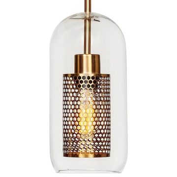Подвесной светильник 1*Е27 LOFT2566-D золото Hexagon LOFT IT