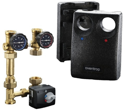 Насосная группа OVENTROP Regumat M3-180, Ду 25, с 3-х ходовым и сервомотором, без насоса и крана, высота 393мм
