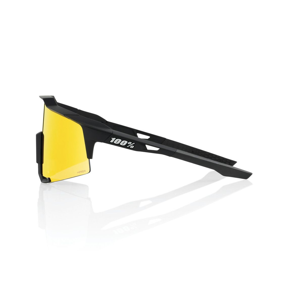 Спортивные очки 100% SPEEDCRAFT Soft Tact Black - HiPER Red Mirror Lens