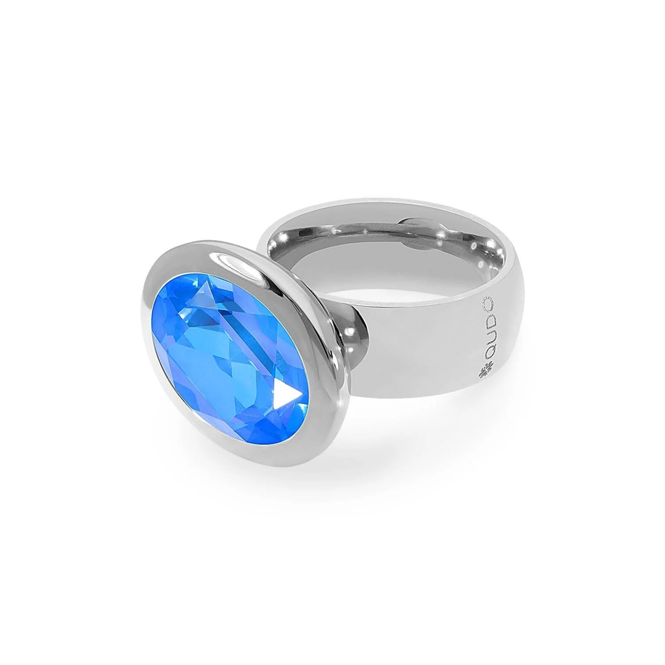 Кольцо Qudo TIVOLA big S royal blue delite  19 мм 651745/19 BL/S размер 19