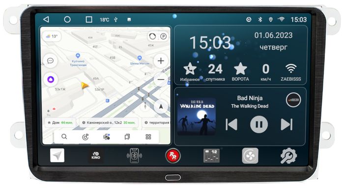 Магнитола для Volkswagen T5, T6, Tiguan, Passat, Polo, Jetta, Amarok, Golf и др., Skoda Fabia, Rapid - Redpower 004 Android 10, Быстрая, CarPlay, SIM-слот